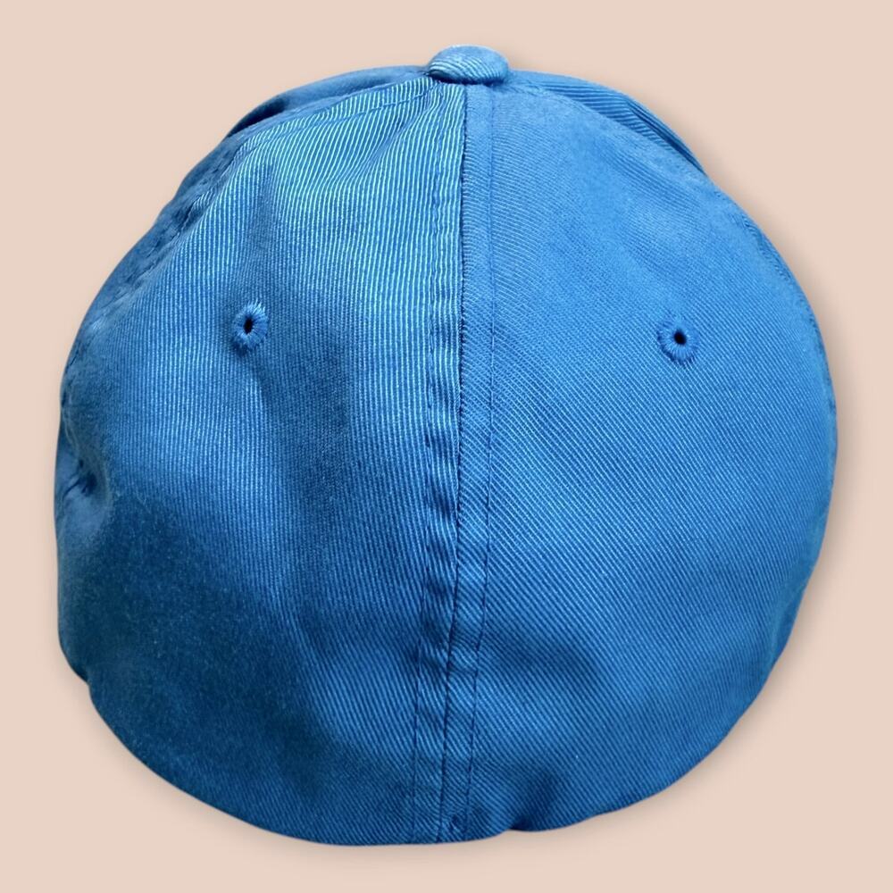 Volcom V Vintage Mens L/XL Full Stone Flexfit Baseball Cap Hat Blue Embroidered - Picture 2 of 10
